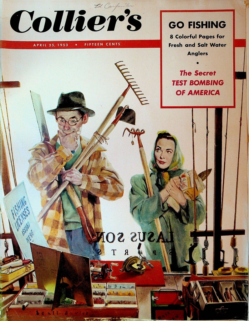 Collier's Magazine April 25 1953 CC Beall Kenneth Davies Julia Hamblet