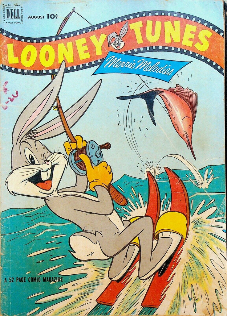 Looney Tunes 130 Dell Comics 1952 Bugs Bunny Sailfish Fishing Water Skiing