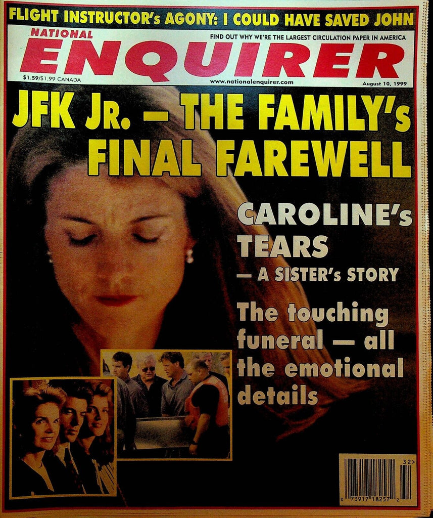 National Enquirer August 10 1999 JFK Jr Final Farewell