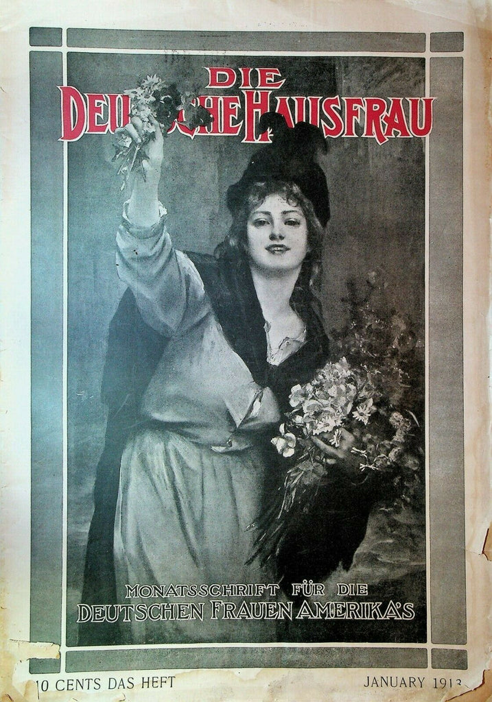 Die Deutsche Hausfrau Magazine January 1913 Andrew Carnegie Egypt Fashion
