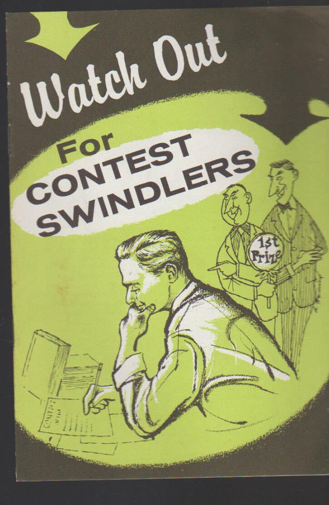 Watch Out for Contest Swindlers Booklet 1957
