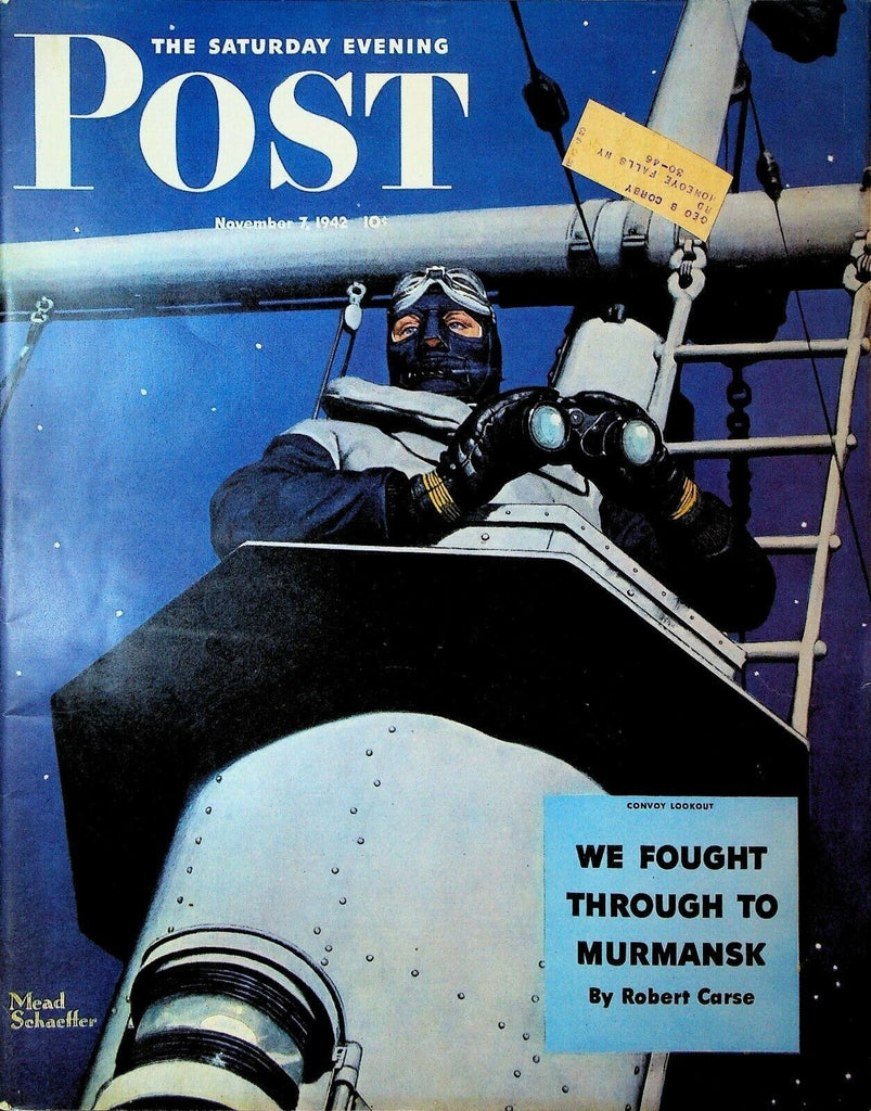 Saturday Evening Post November 7 1942 WWII Bing Crosby Circus Clowns