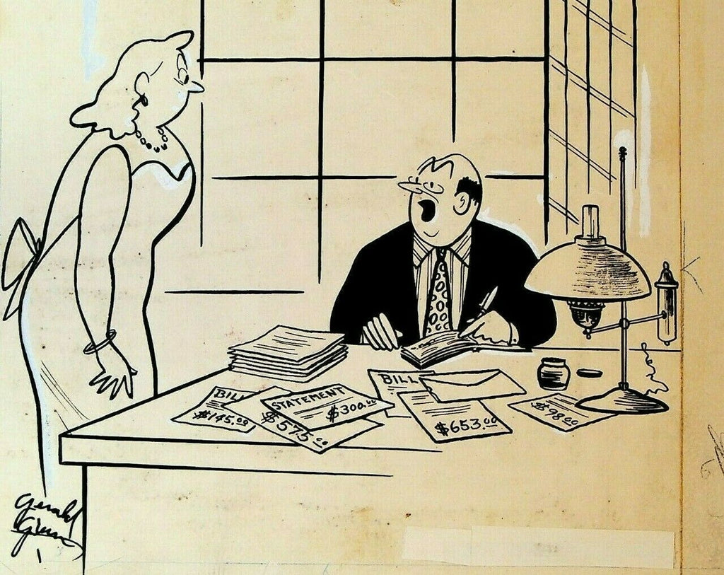 Gerald Green Original Comic Art 1967 General Fasteners Corp Finishing School