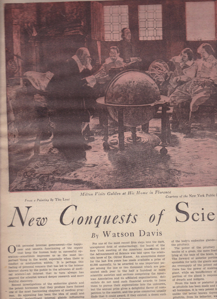 New York Herald Tribune Magazine New Conquests of Science January 20 1929