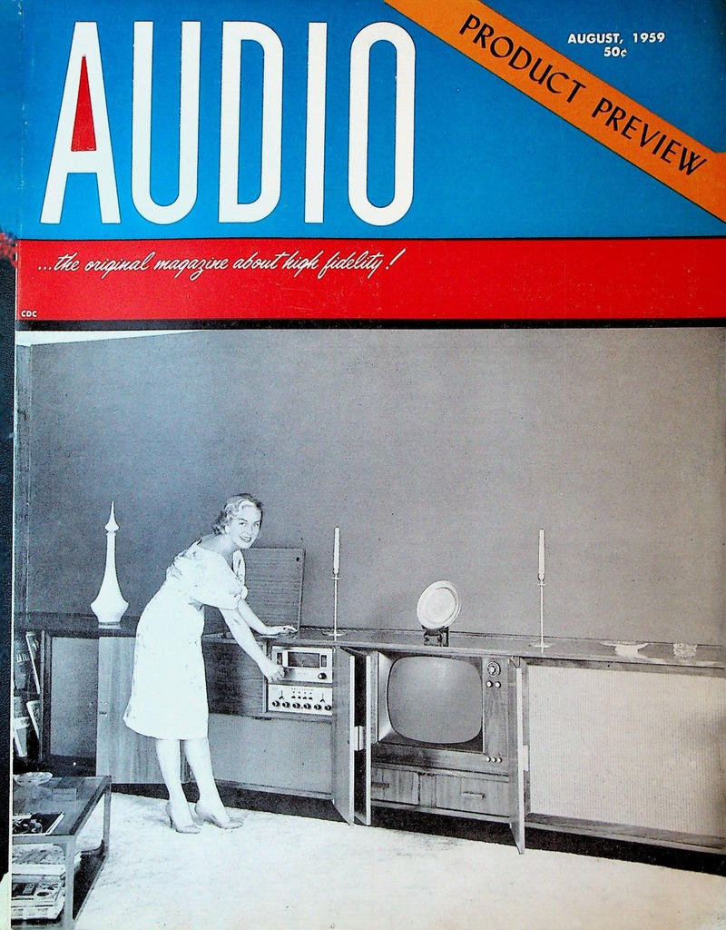 Audio Magazine August 1959 Product Preview Transistor Radio Hi-Fi