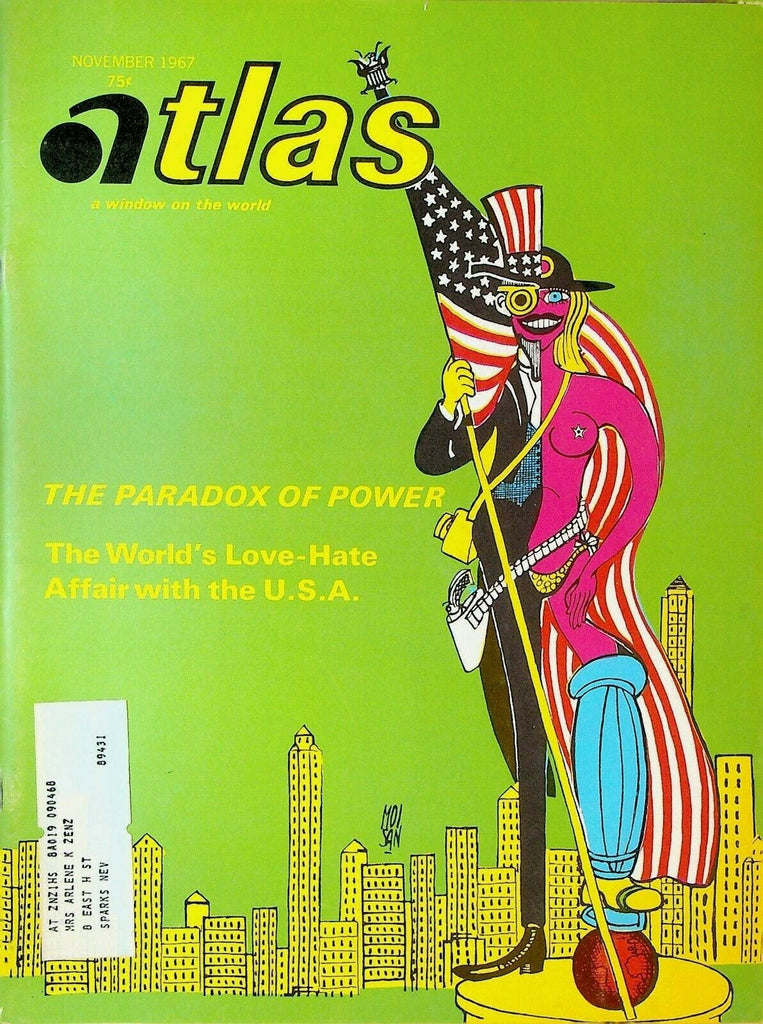 Atlas Magazine November 1967 Chiang Kai-Shek Taiwan Gunter Grass Peter Weiss