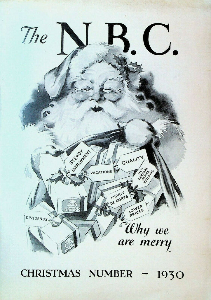 NBC National Biscuit Company Magazine December 1930 Santa Claus Christmas