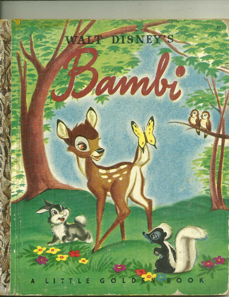 Walt Disney's Bambi Little Golden Book- J-print Bob Grant