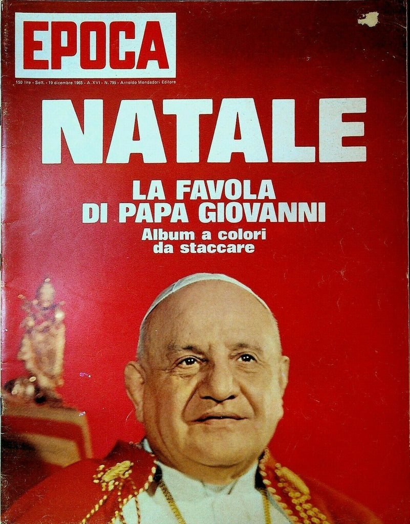 Epoca Magazine December 19 1965 Pope John XXIII Gemini 6 Jackie Kennedy