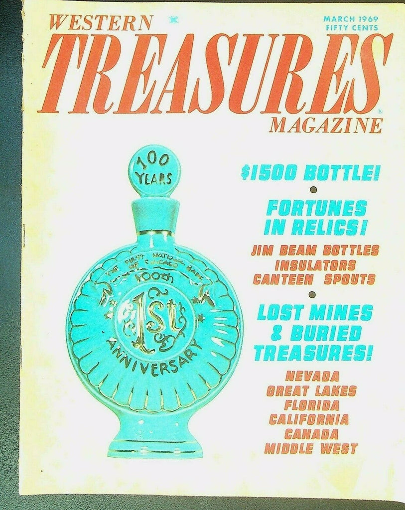Western Treasures Magazine March 1969 Sable Islands Jim Beam Bottles
