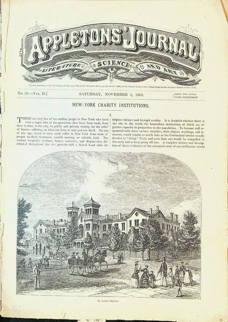 Appletons' Digest November 6 1869 Suez Canal Baron Liebig