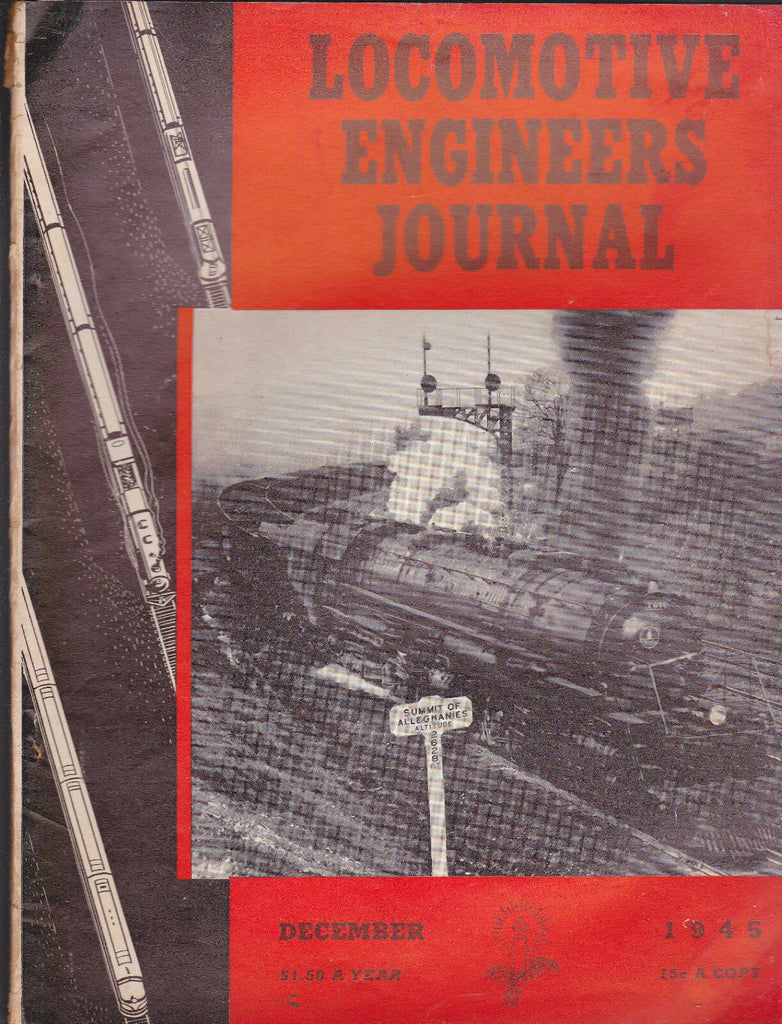 Locomotive Engineers Journal December 1945 Trains Union Brotherhood Magazine