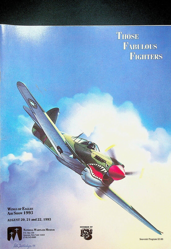 Wings of Eagles Air Show 1993 Program Those Fabulous Fighters Geneseo NY