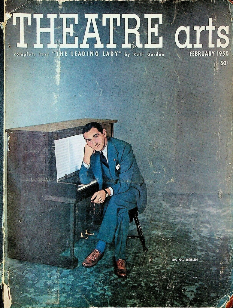 Theatre Arts February 1950 Irving Berlin Vinton Freedley August Strindberg