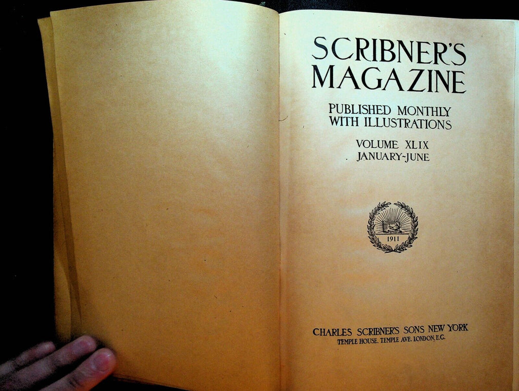 Scribner's Magazine Bound January to June 1911 NC Wyeth Arthur Conan Doyle