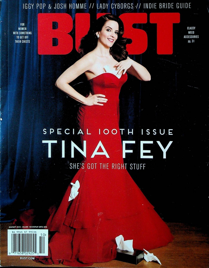 Bust Magazine August 2016 Tina Fey Linda Cardellini Iggy Pop Josh Homme