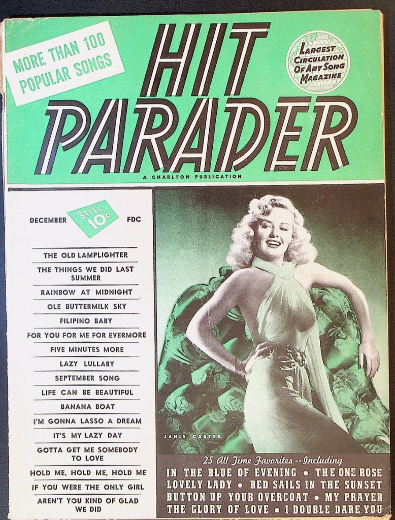 Hit Parader Magazine December 1946 Janis Carter Bob Hope Ava Gardner Charlton