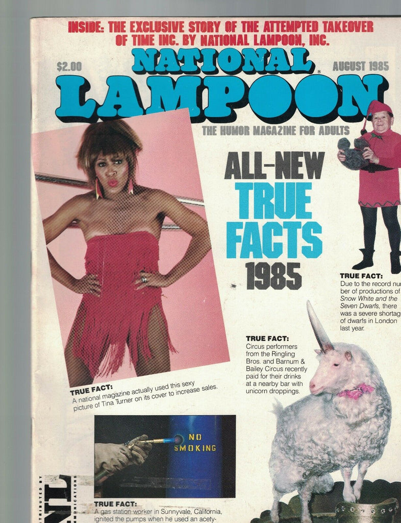 National Lampoon Magazine August 1985 Tina Turner Humor