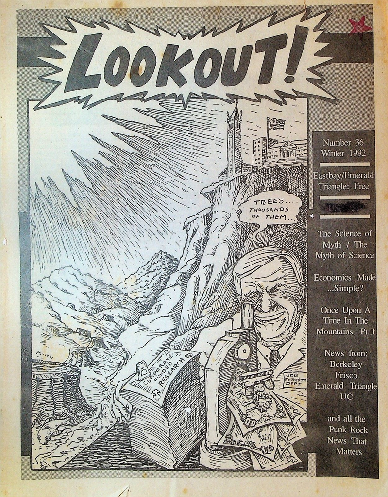 Lookout Magazine Winter 1992 #36 Berkeley Bumblescrump Nuisance