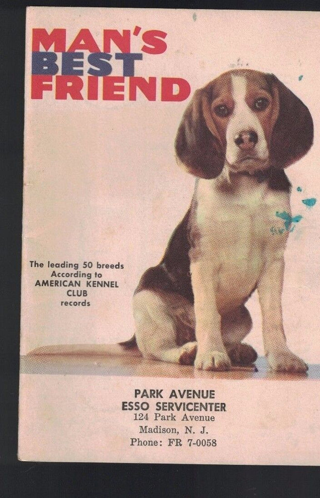 Man's Best Friend Dogs Esso Gas 1950s Booklet