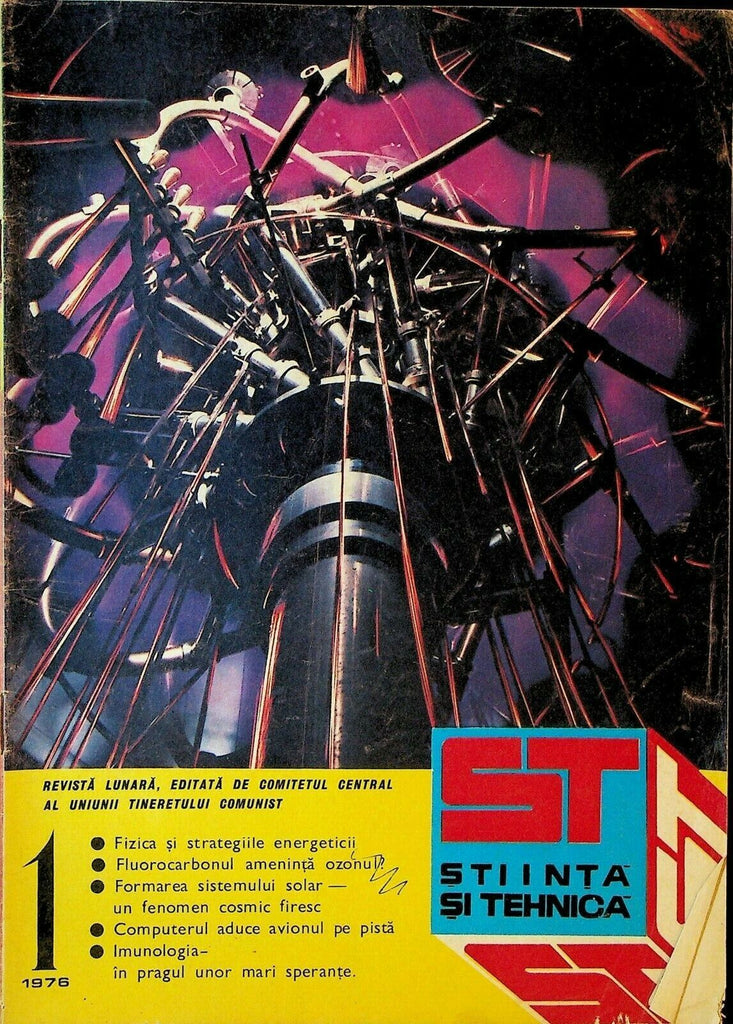 Stiinta Si Tehnica Magazine January 1976 Cars Space Science Technology