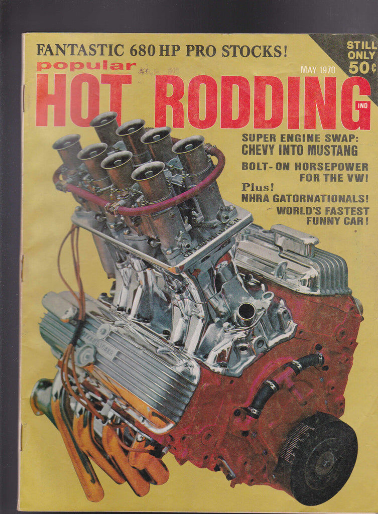 Popular Hot Rodding Magazine Fastest Funny Car NHRA Gatornationals May 1970