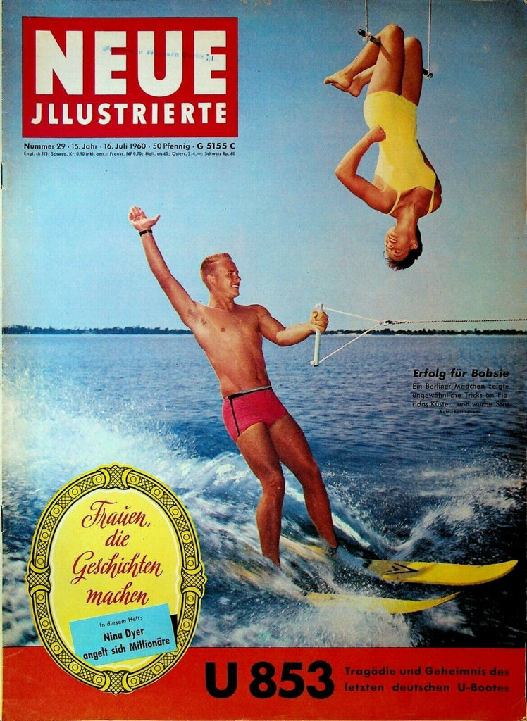 Neue Illustrierte July 16 1960 Wimbledon Panda Bear U853 Water Skiing