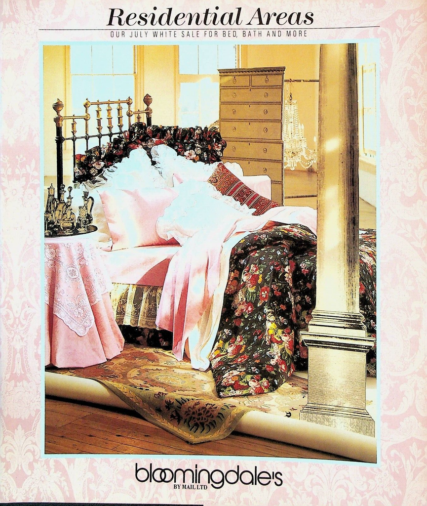 Bloomingdale's By Mail Catalog 1987 Bed Bath White Sale
