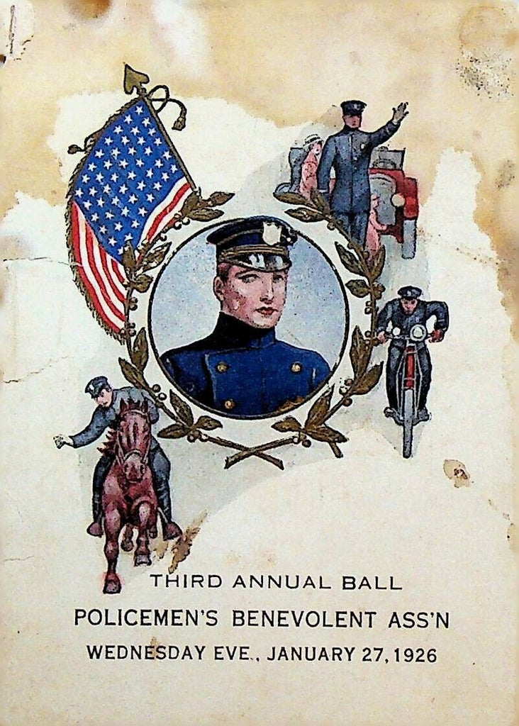 Allentown Pa Policemen's Benevolent Association Ball Program 1926