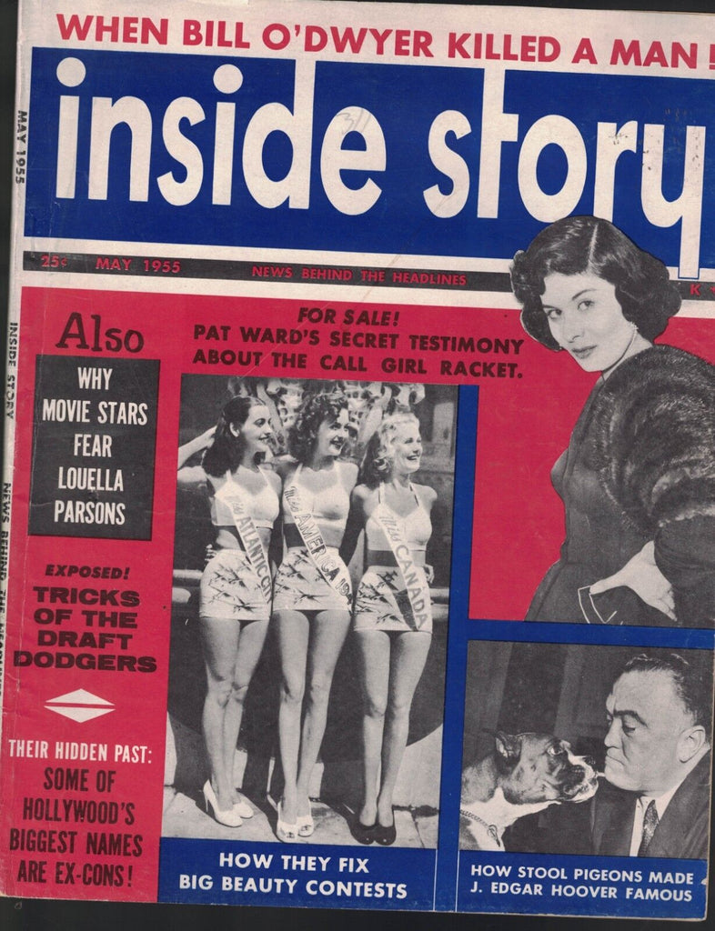 Inside Story Magazine May 1955 J Edgar Hoover Red Buttons Louella Parsons