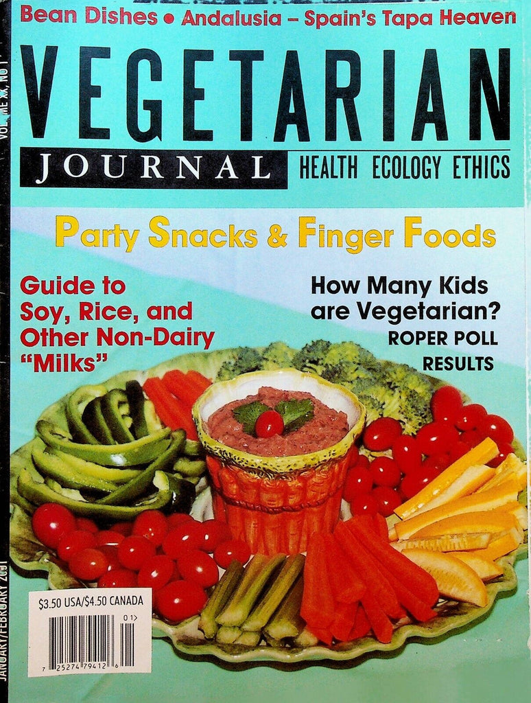 Vegetarian Journal Vol XX #1 2001 Bean Dishes Andalusia Soy Rice
