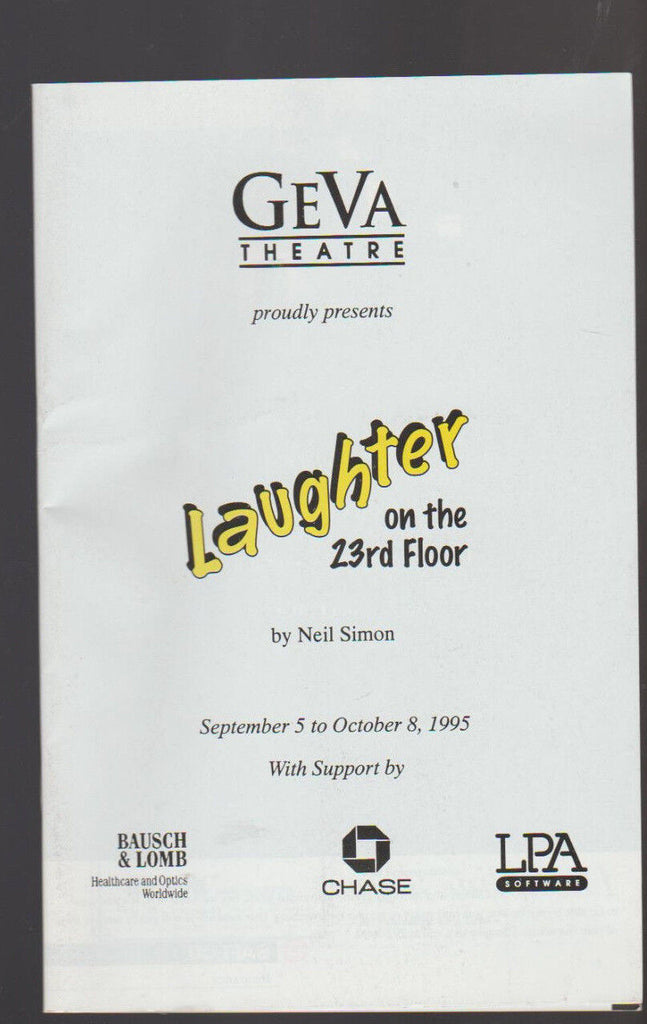 Laughter on the 23rd Floor 1995 Geva Theatre Program Colleen Quinn