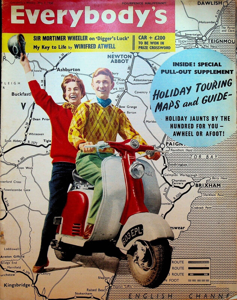 Everybody's Magazine May 3 1958 Maxie Rosenbloom Winifred Atwell Coco the Clown