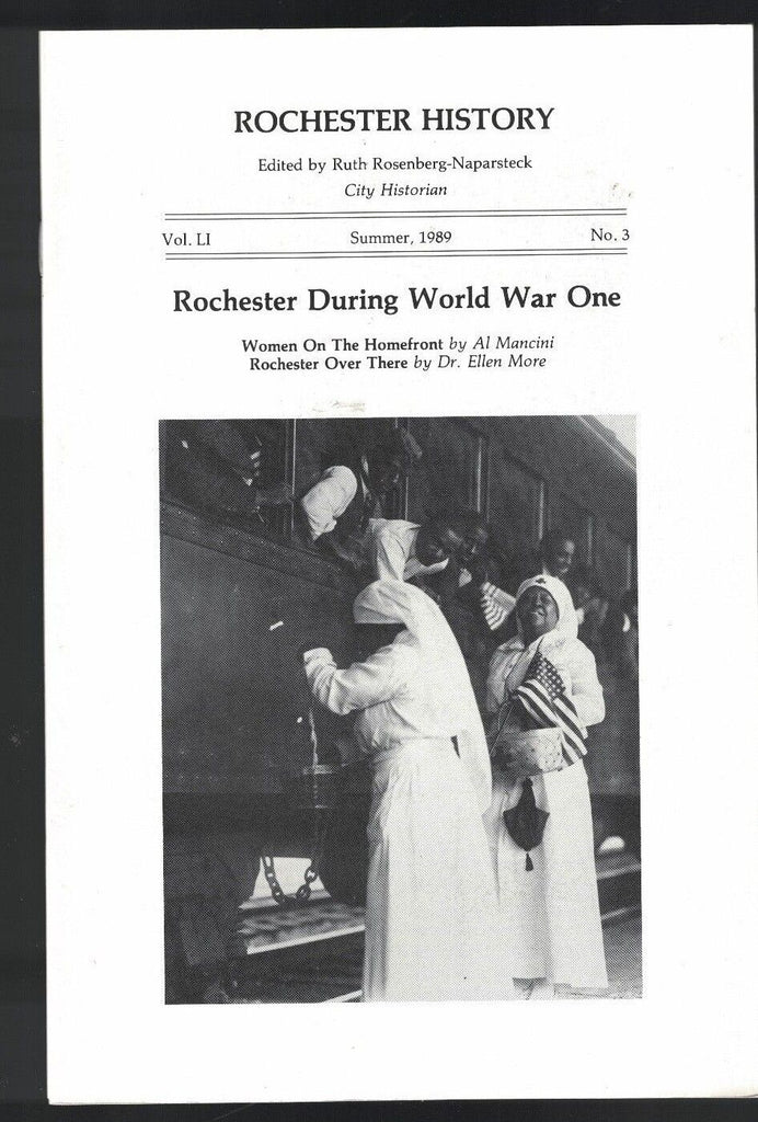 Rochester History Magazine Summer 1989 World War One Women on the Homefront