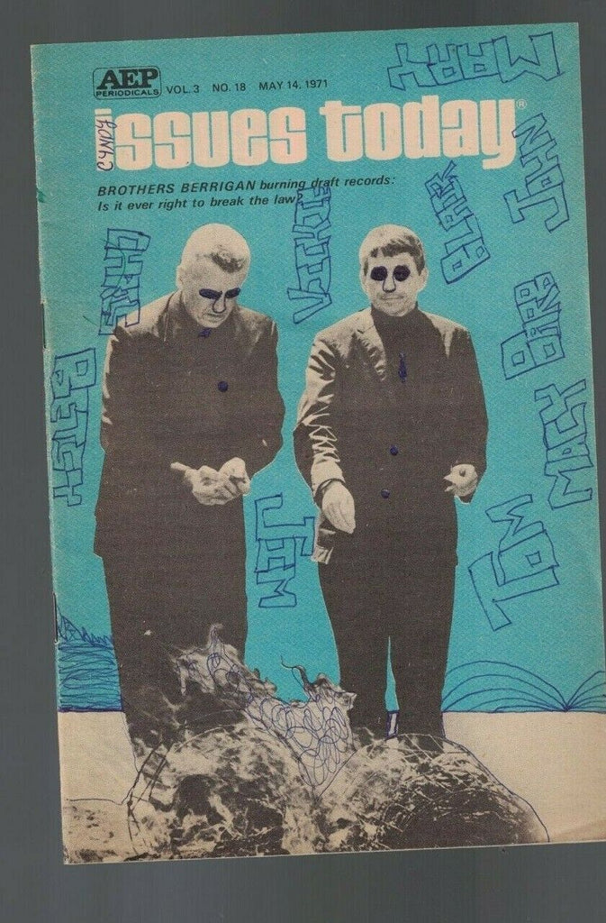 Issues Today Magazine May 14 1971 Jim Bouton Curt Flood Berrigan Brothers