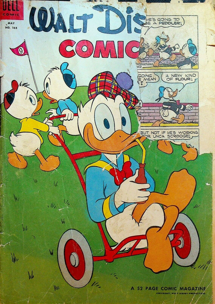 Walt Disney's Comics & Stories 164 Dell Comics 1954 Golf Course Al Rosen