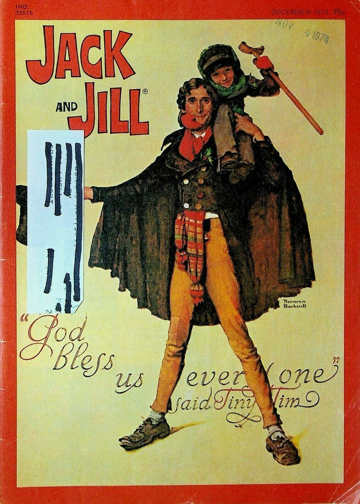 Jack & Jill Magazine December 1974 Norman Rockwell Christmas Berta Hummel
