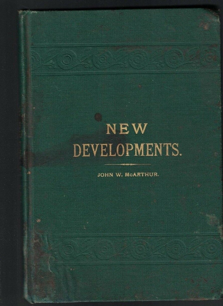New Developments HC John W McArthur 1886 Orange Anti-Monopoly Farmers Alliance