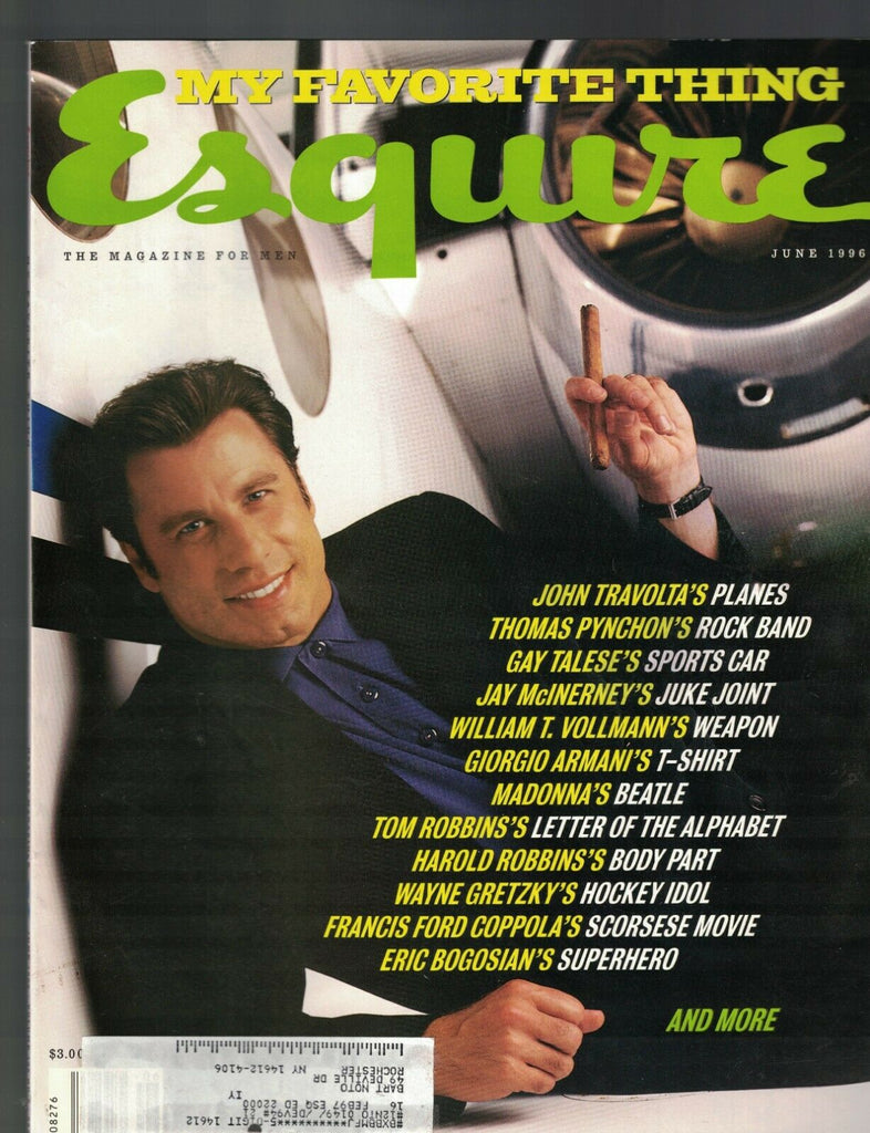Esquire Magazine June 1996 John Travolta Madonna Wayne Gretzky Kevin Costner