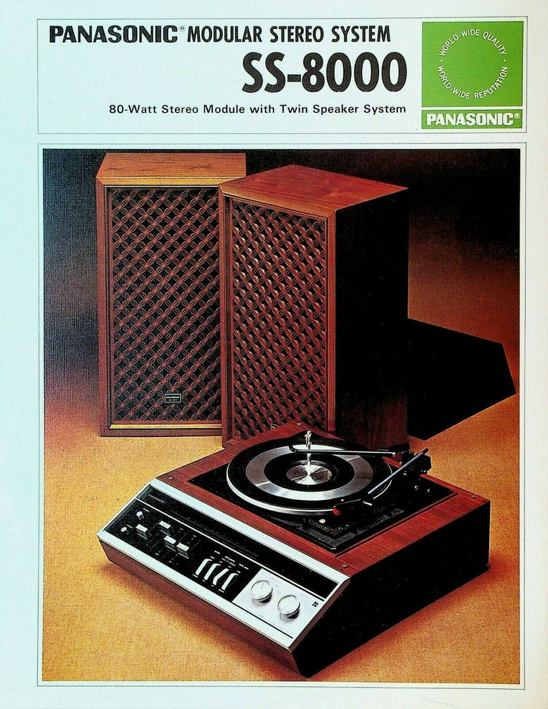 Panasonic Modular Stereo System SS-8000 Advertising Brochure