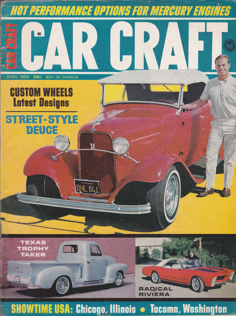 Car Craft Magazine Showtime USA Street Style Deuce April 1964 FREE US S/H