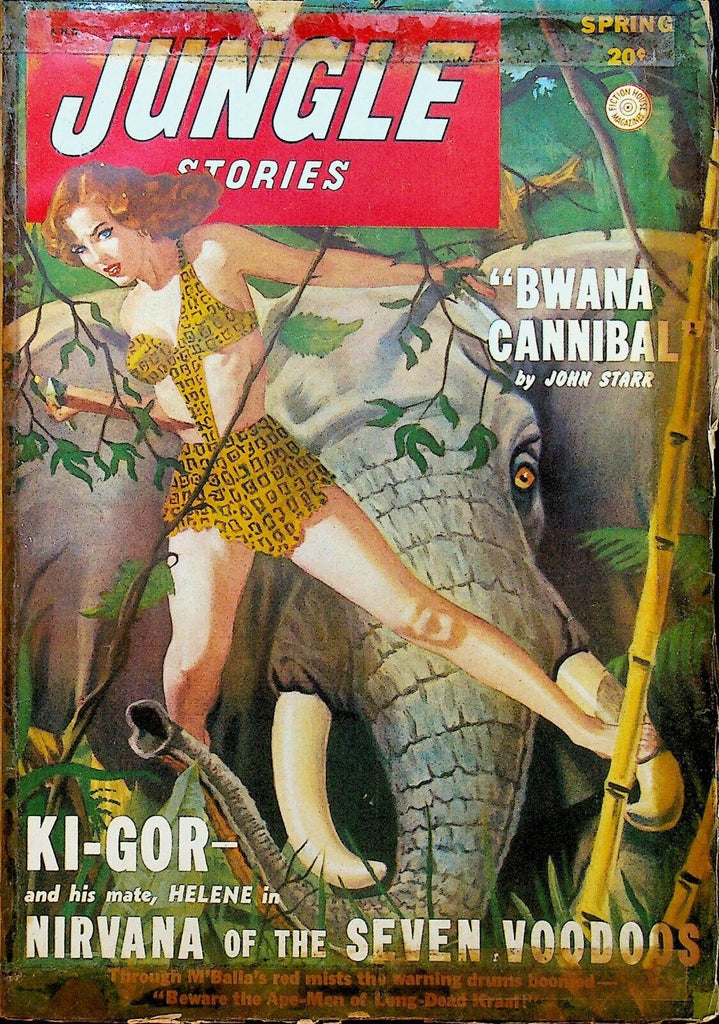 Jungle Stories Pulp Spring 1949 John Starr John Peter Drummond Joe Musgrave