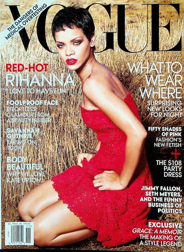 Vogue Magazine November 2012 Rihanna Savannah Guthrie Jimmy Fallon Seth Meyers