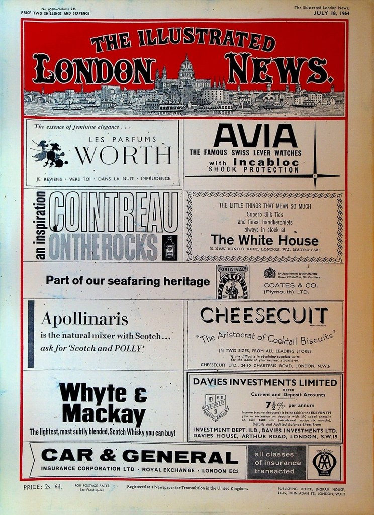 Illustrated London News July 18 1964 The Beatles Malawi William Blake Festival