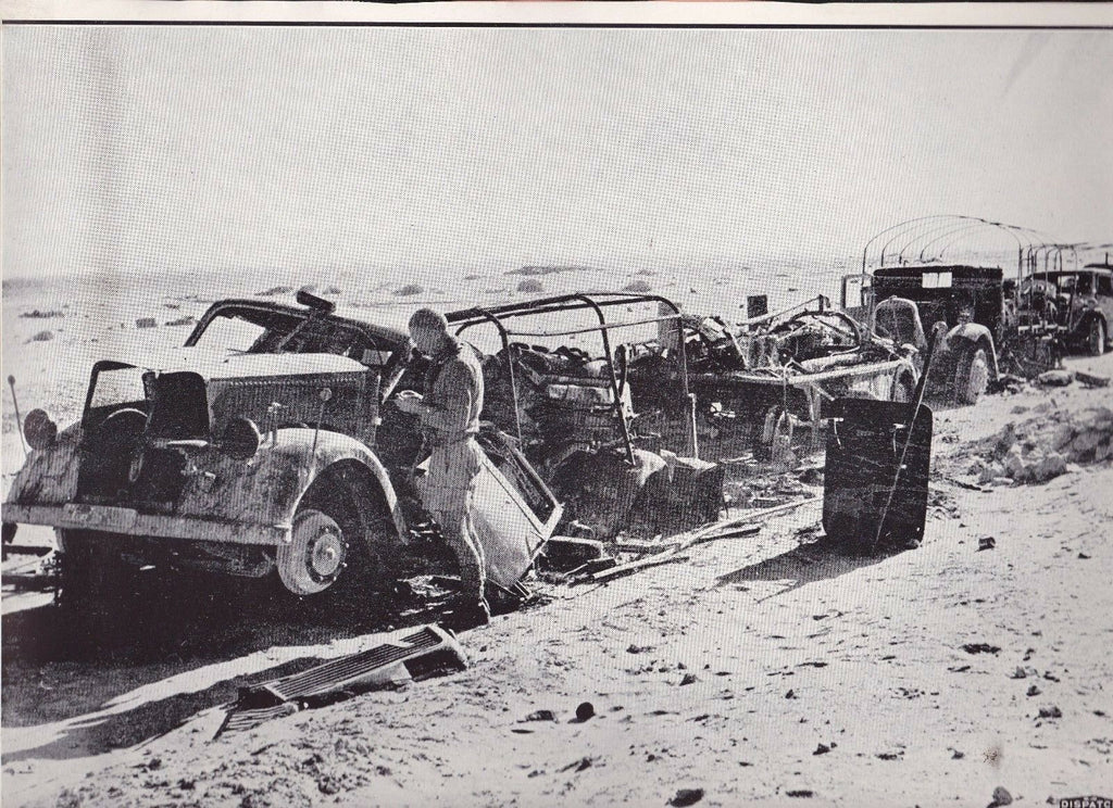 Axis Transport Vehicles Wrecked Sollum WWII Dispatch Photo News Service