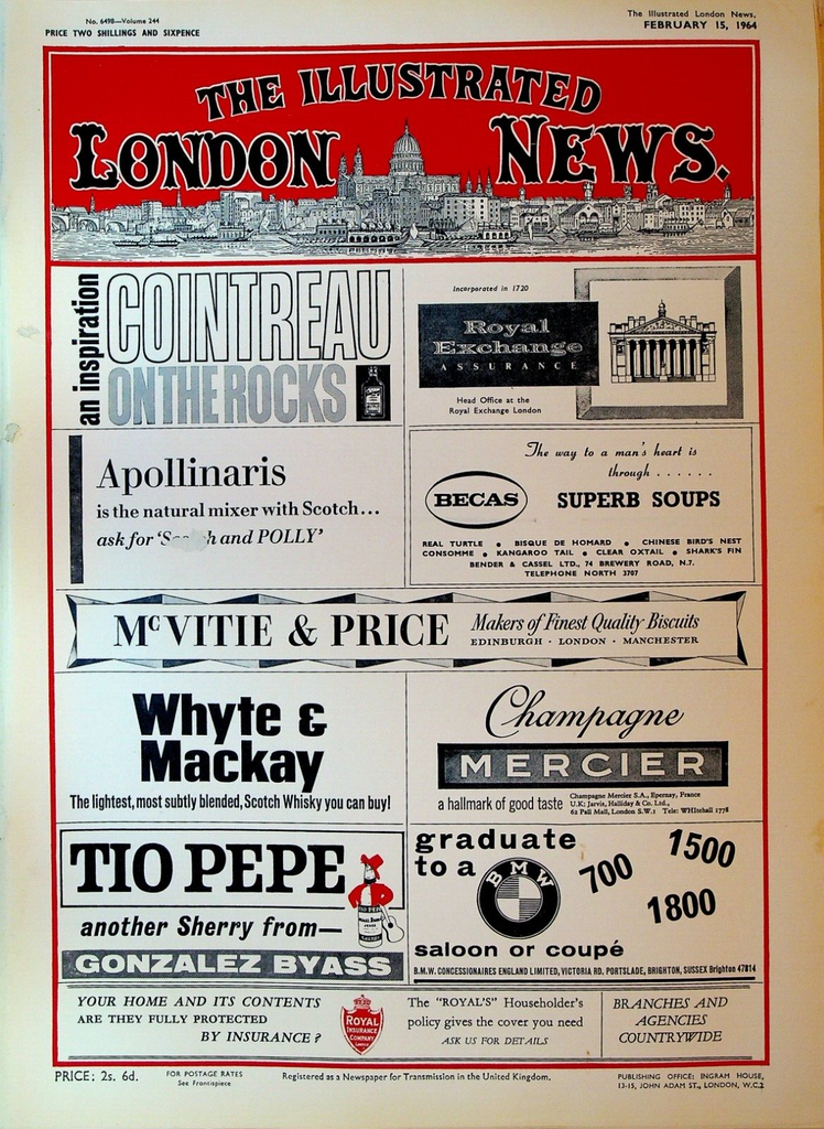 Illustrated London News February 15 1964 Prince Andrew Winter Olympics