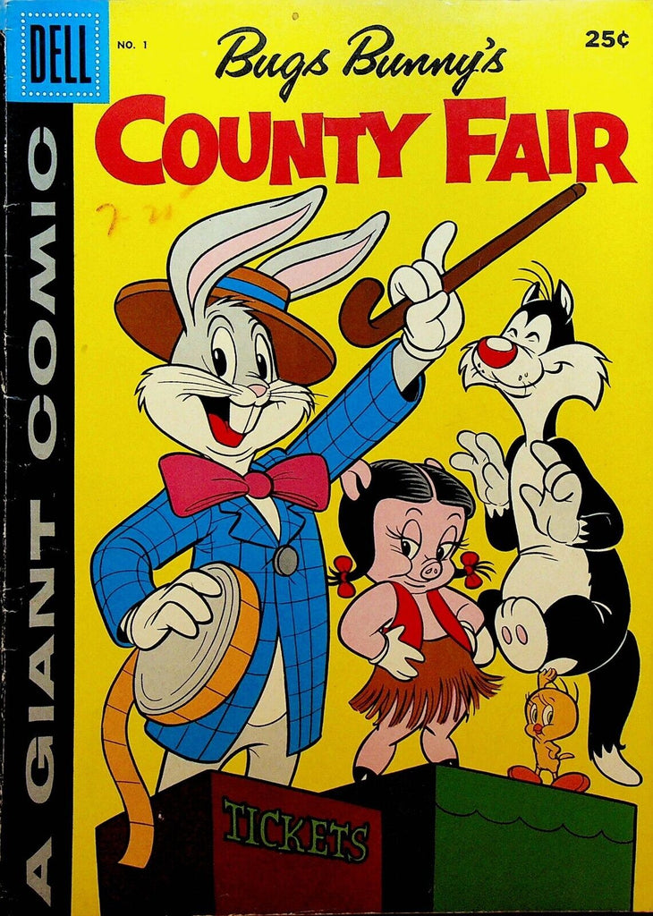 Bugs Bunny County Fair 1 1957 Dell Comics Tweety Sylvester Petunia Pig