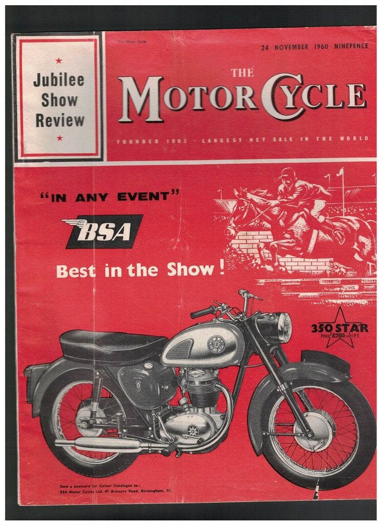 Motor Cycle Magazine November 24 1960 Jubilee Show Review Scooters