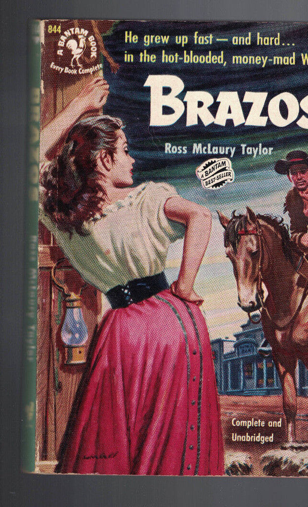 Brazos by Ross McLaury Taylor Bantam Book 844 Historical Novel of the Southwest