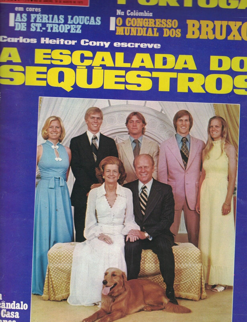 Manchete Magazine August 30 1975 President Ford Pele Catherine Deneuve